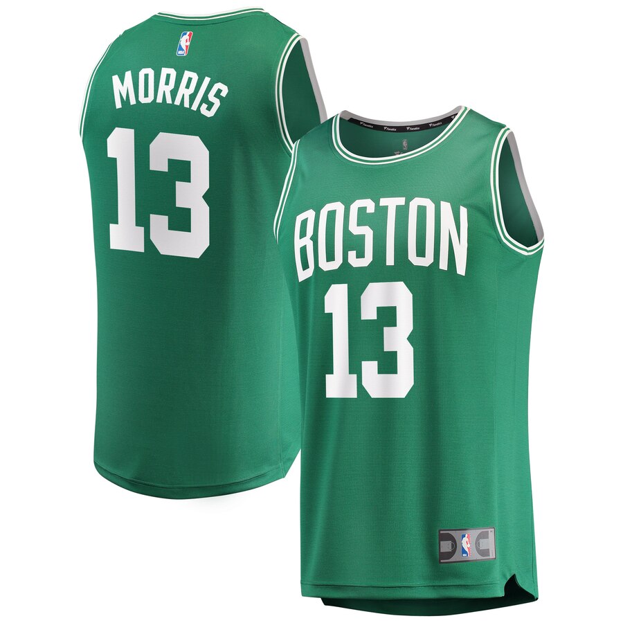 Men's Boston Celtics Marcus Morris #13 Fast Break Fanatics Branded Green Replica Player Jersey 2401IXZU